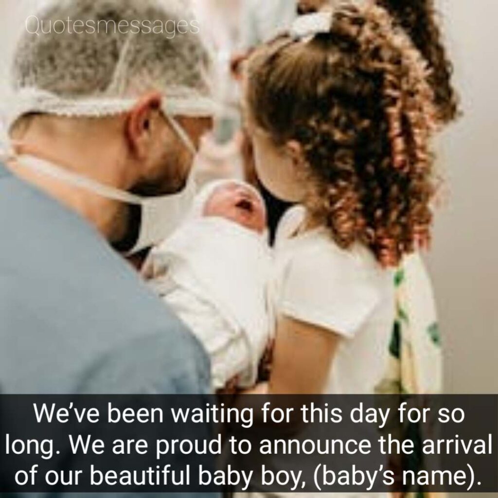 Baby Birth Announcement wordings