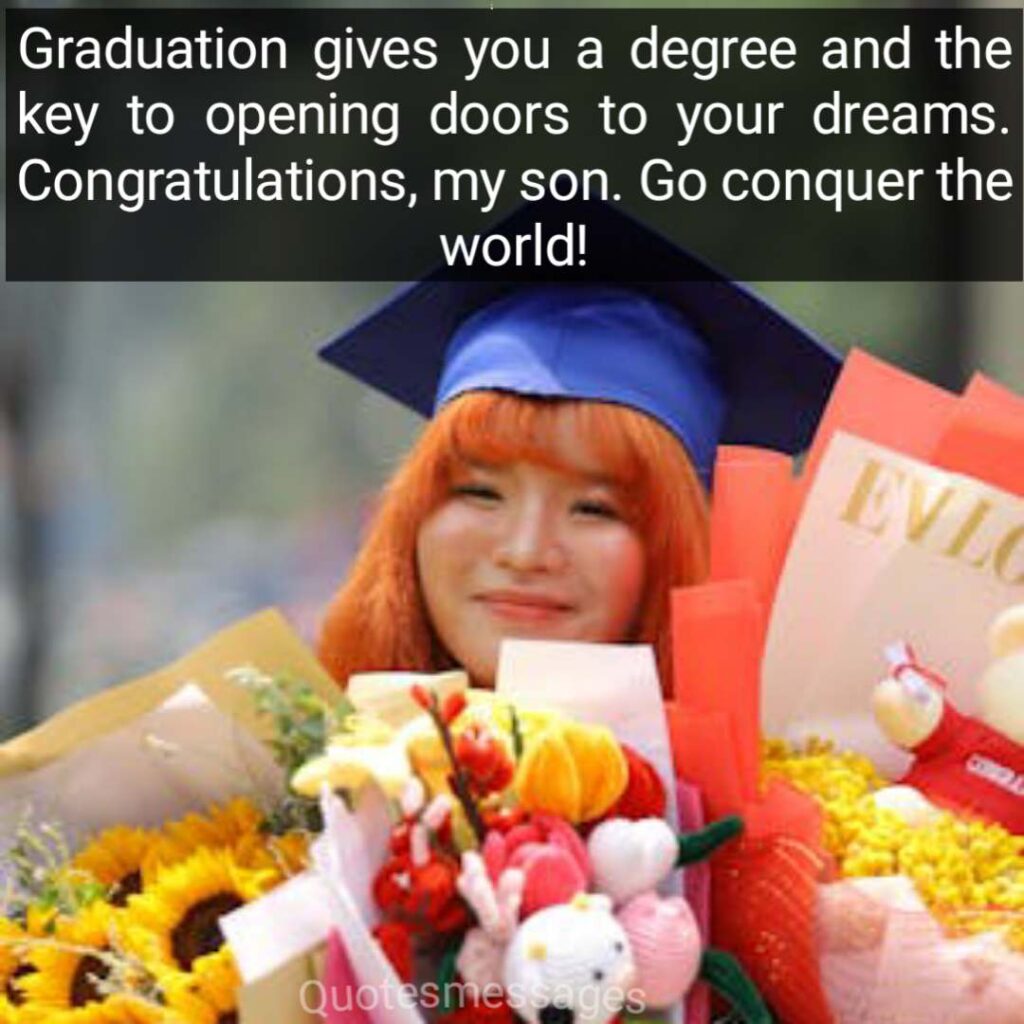 Graduation messages from parents