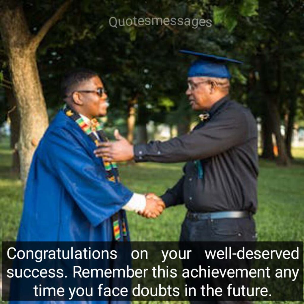 Graduation messages from parents