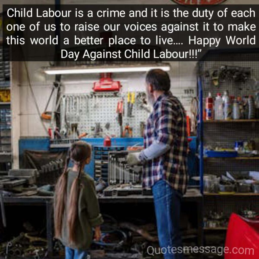 Against Child Labour