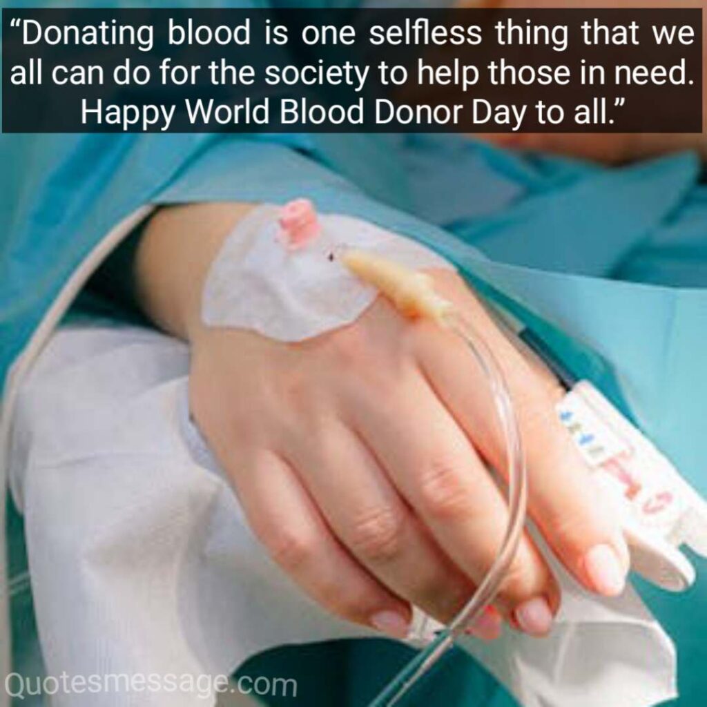 World Blood Donor Day