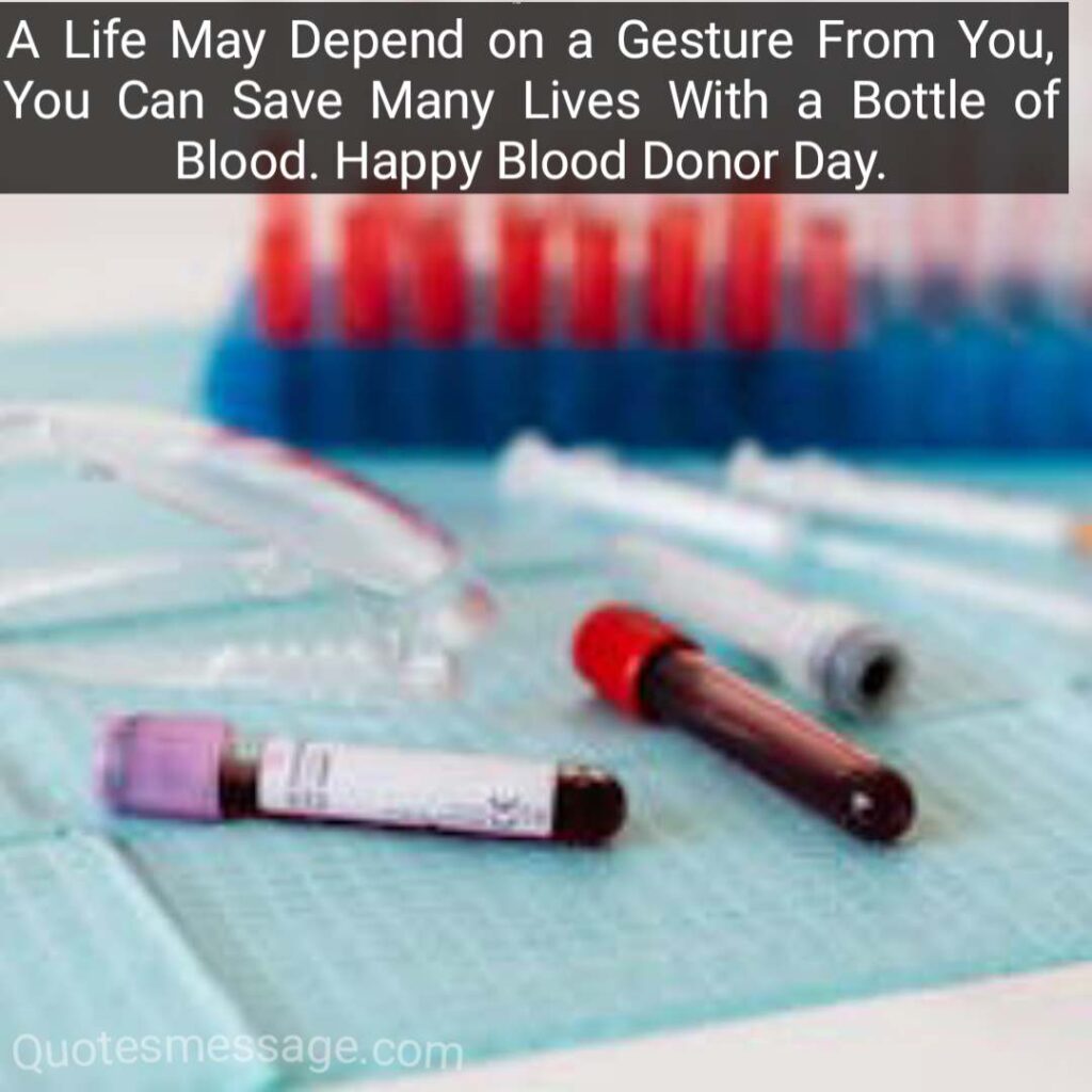 World Blood Donor Day